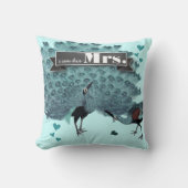 Je suis sa Coussin Mme Peacock (Recto)