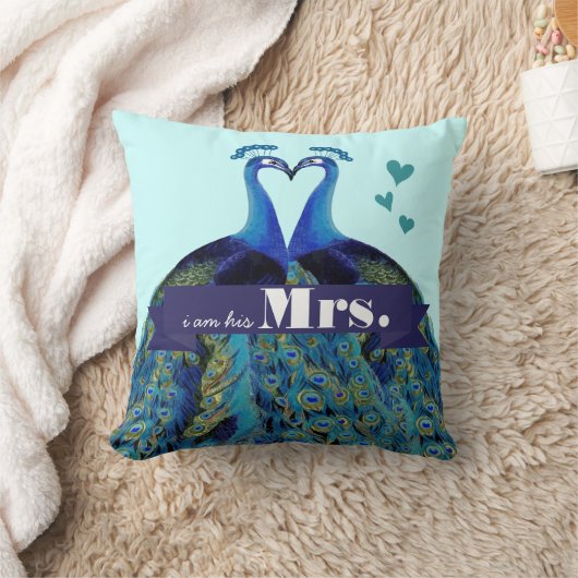 Je suis sa Coussin Mme Peacock (Couverture)