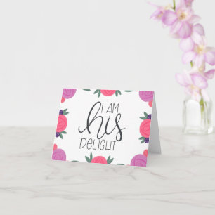 Je Suis Sa Délice Carte Non Illustrée À Fleurs Viv