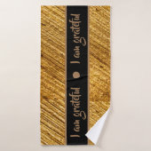Je suis Serviette de Bain Grateful Or Marron Moder (Serviette de bain)