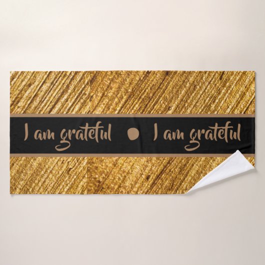 Je suis Serviette de Bain Grateful Or Marron Moder (Serviette de bain)
