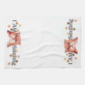 JE SUIS serviette de sourire de bannière (Horizontal)
