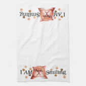 JE SUIS serviette de sourire de bannière (Vertical)