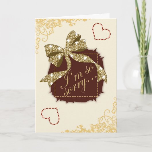 Je suis si désolé… Carte (Devant)