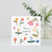 Je suis si fier de vous Carte Fleur (Debout devant)