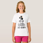 Je suis si mignonne c'est effrayant T-shirt d'Hall (Devant entier)