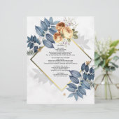 Je Suis Sisdom Poem Linen Papier Floral Design (Debout devant)