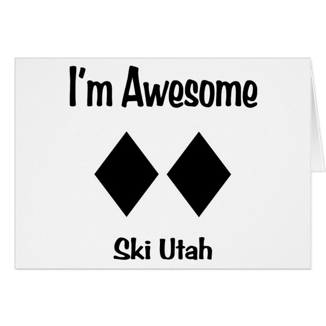 Je suis ski impressionnant Utah (Devant horizontal)