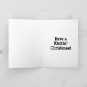 Je suis Soccer et Vin Kinda Gal Carte de Noël (Intérieur)