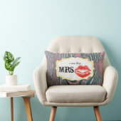 Je suis son Coussin Mme Red Lips Old Barn Wood Mau (Chaise)