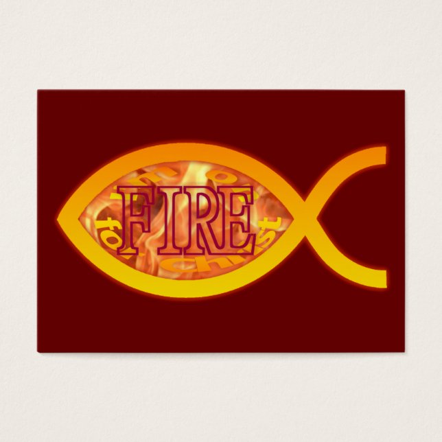 Je suis sur FEU pour Christ - Christian Fish Tract (Devant)