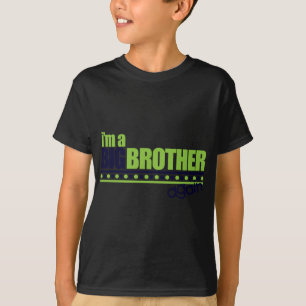 Je suis T-shirt bleu/vert de frère encore