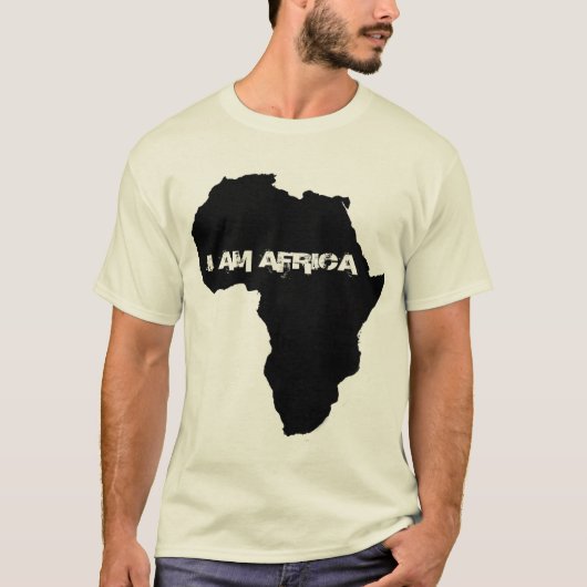 JE SUIS T-shirt de l'AFRIQUE (Devant)