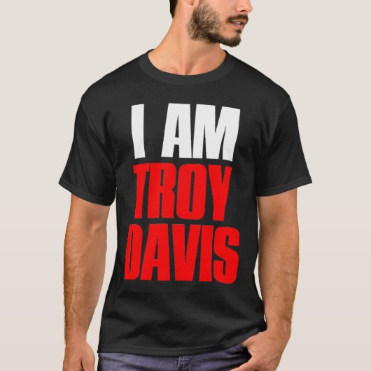 JE SUIS T-SHIRT DE TROY DE DAVIS (Devant)