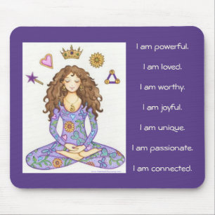 "Je suis" tapis de souris d'affirmation