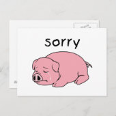 Je suis tellement désolé de pleurer Peur Cartes de (Devant / Derrière)