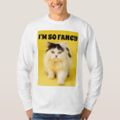 JE SUIS TELLEMENT FANCY CAT T-SHIRTS (Devant)