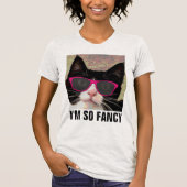 JE SUIS TELLEMENT FANCY CAT T-SHIRTS (Devant)