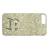 Je suis tellement Fancy Gold iPhone 7 Plus Coque (Dos (Horizontal))