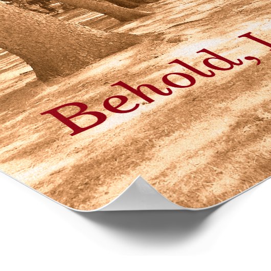 Je suis toujours avec vous - Ecriture poster (Coin)