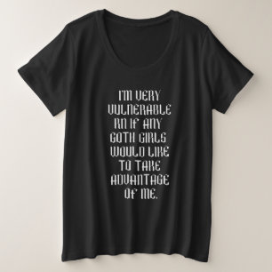 Je Suis Très Vénérable RN Goth Girl Texte Cadeau