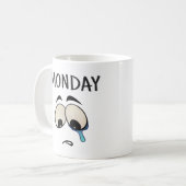 Je suis triste c'est lundi Mug (Devant gauche)
