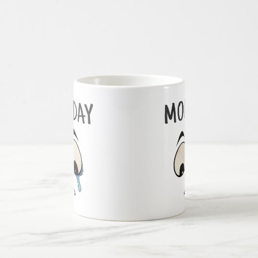 Je suis triste c'est lundi Mug (Centre)