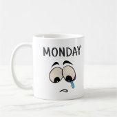 Je suis triste c'est lundi Mug (Gauche)