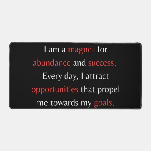 Je suis un aimant pour l'abondance et le succès (Recto)