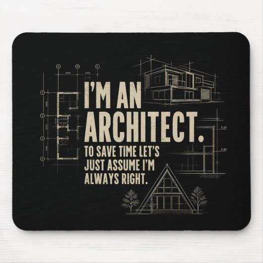 Je suis un Architecte - Tapis de Souris (Devant)
