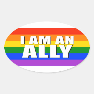 Je Suis Un Autocollant Ally Oval