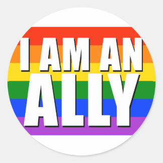 Je Suis Un Autocollant Ally Round