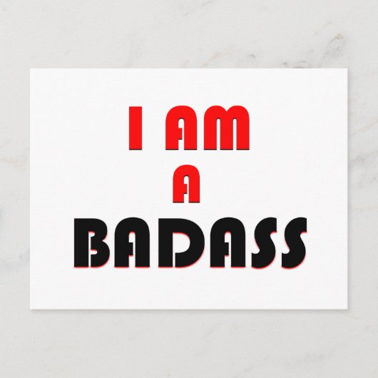 Je Suis Un Badass, Carte Flash D'Affirmation Quoti (Devant)