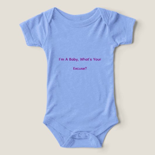 Je Suis Un Bébé (Design Recto)
