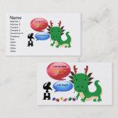 Je suis un Carte de visite autiste (Devant / Derrière)