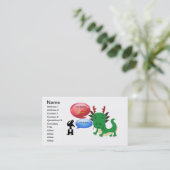 Je suis un Carte de visite autiste (Debout devant)