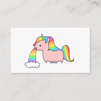 Je suis un carte de visite de licorne