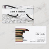 Je suis un carte de visite écrivain (Devant / Derrière)