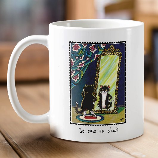 "Je suis un chat" Custom Kitty Cat Schattigee Mok