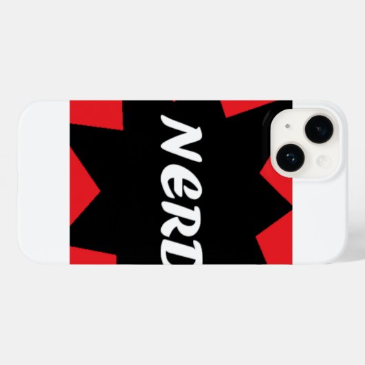 JE SUIS UN coque iphone NERD (Verso (horizontal))