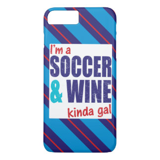 Je suis un Coque mobile Soccer & Wine Kinda Gal