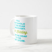 Je suis un Craftaholic sur la route dans la tasse (Devant gauche)