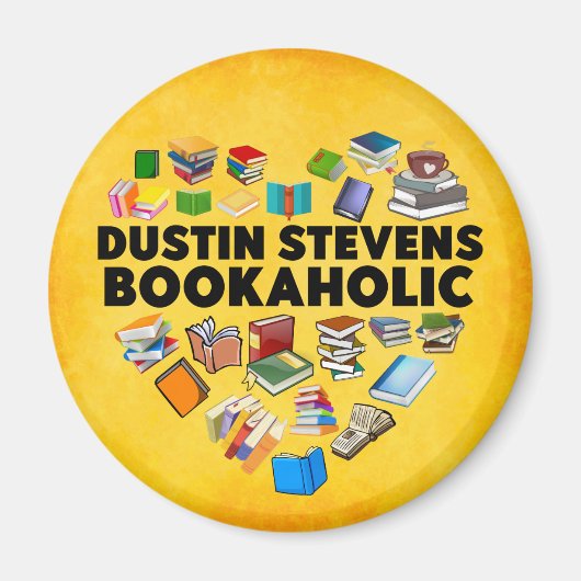 Je Suis Un Dustin Stevens Bookaholic Magnet (Devant)