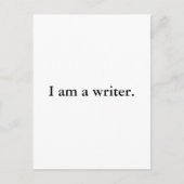Je suis un écrivain carte postale (Devant)