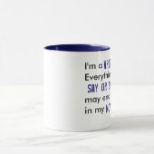 Je suis un écrivain de café Mug (Centre)