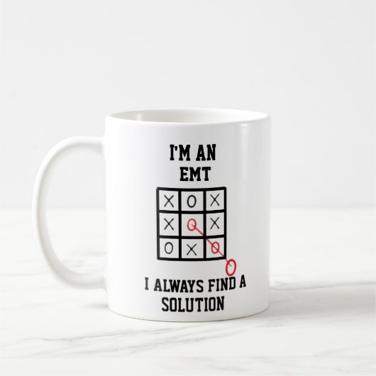 Je Suis Un Emt Je Trouve Toujours Une Solution Mug (Gauche)