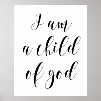 Je Suis Un Enfant De Dieu Poster