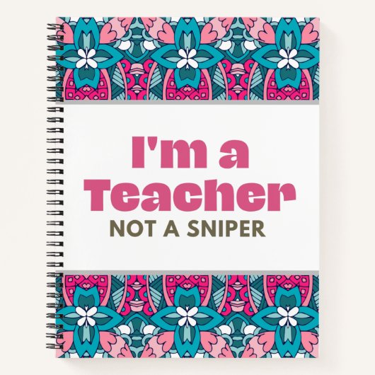 Je suis un enseignant pas un journal de grille de  (Devant)