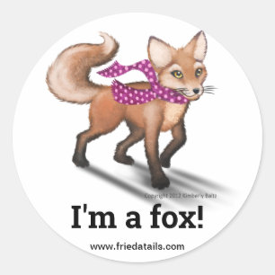 "Je suis un Fox !" autocollant