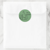 Je suis un gagnant ! Pouce vers le haut Stickers (Sac)